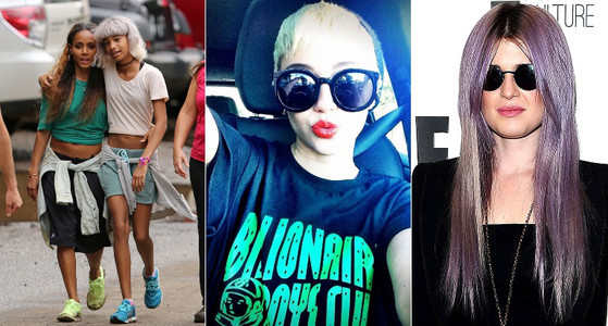 Willow Smith, Miley Cyrus, Kelly Osbourne, cabelos exoticos das famosas Willow Smith, Miley Cyrus, Kelly Osbourne, cabelos exoticos das famosas